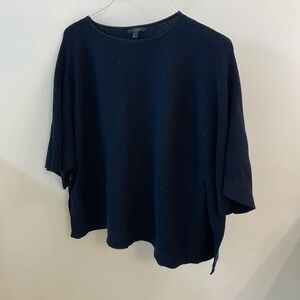 Navy Cos Slip on sweater with open side